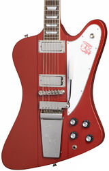 Guitare électrique rétro rock Epiphone 1963 Firebird V With Mastro Vibrola - Ember red