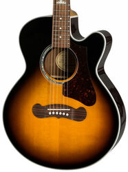 Guitare folk Epiphone J-200 EC Studio Parlor - Vintage sunburst