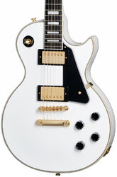 Guitare électrique single cut Epiphone Inspired By Gibson Les Paul Custom - Alpine white
