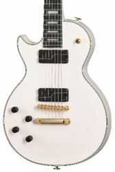 Guitare électrique gaucher Epiphone Matt Heafy Les Paul Custom Origins 7-String LH - Bone white