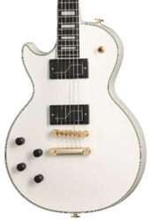 Guitare électrique gaucher Epiphone Matt Heafy Les Paul Custom Origins LH - Bone white