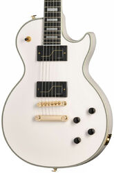 Guitare électrique single cut Epiphone Matt Heafy Les Paul Custom Origins - Bone white