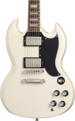 Guitare électrique double cut Epiphone 1961 Les Paul SG Standard - Aged classic white