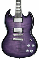 Guitare électrique double cut Epiphone Inspired By Gibson SG Modern Figured - Purple Burst