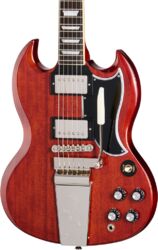 Guitare électrique double cut Epiphone 1964 SG Standard With Maestro Vibrola Reissue - Cherry red