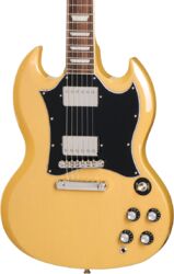 Guitare électrique double cut Epiphone Modern SG Standard - Tv yellow