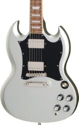 Guitare électrique double cut Epiphone Modern SG Standard - Silver mist