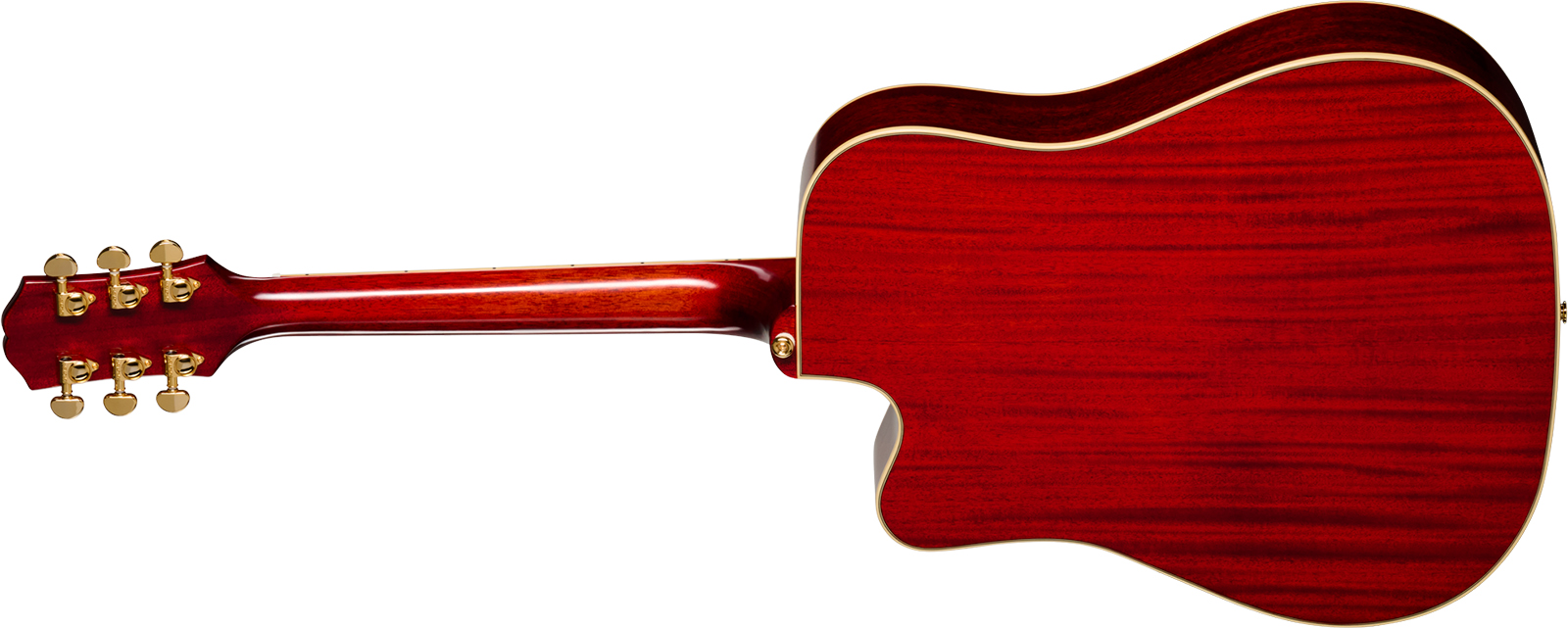 Epiphone Hummingbird Standard Ec Ibg Dreadnought Cw Epicea Acajou Rw - Cherry Sunburst - Guitare Folk - Variation 1