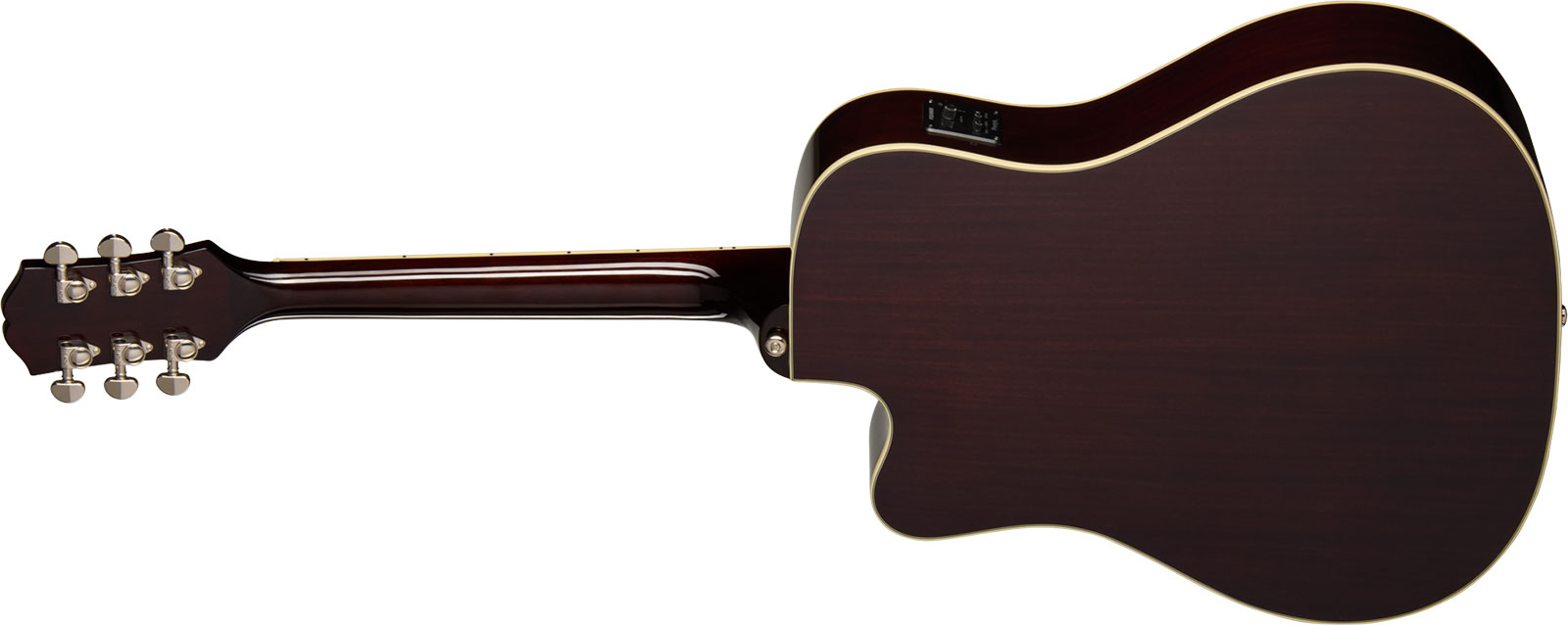 Epiphone Hummingbird Studio Ec Ibg Dreadnought Cw Epicea Acajou Rw - Natural - Guitare Folk - Variation 1