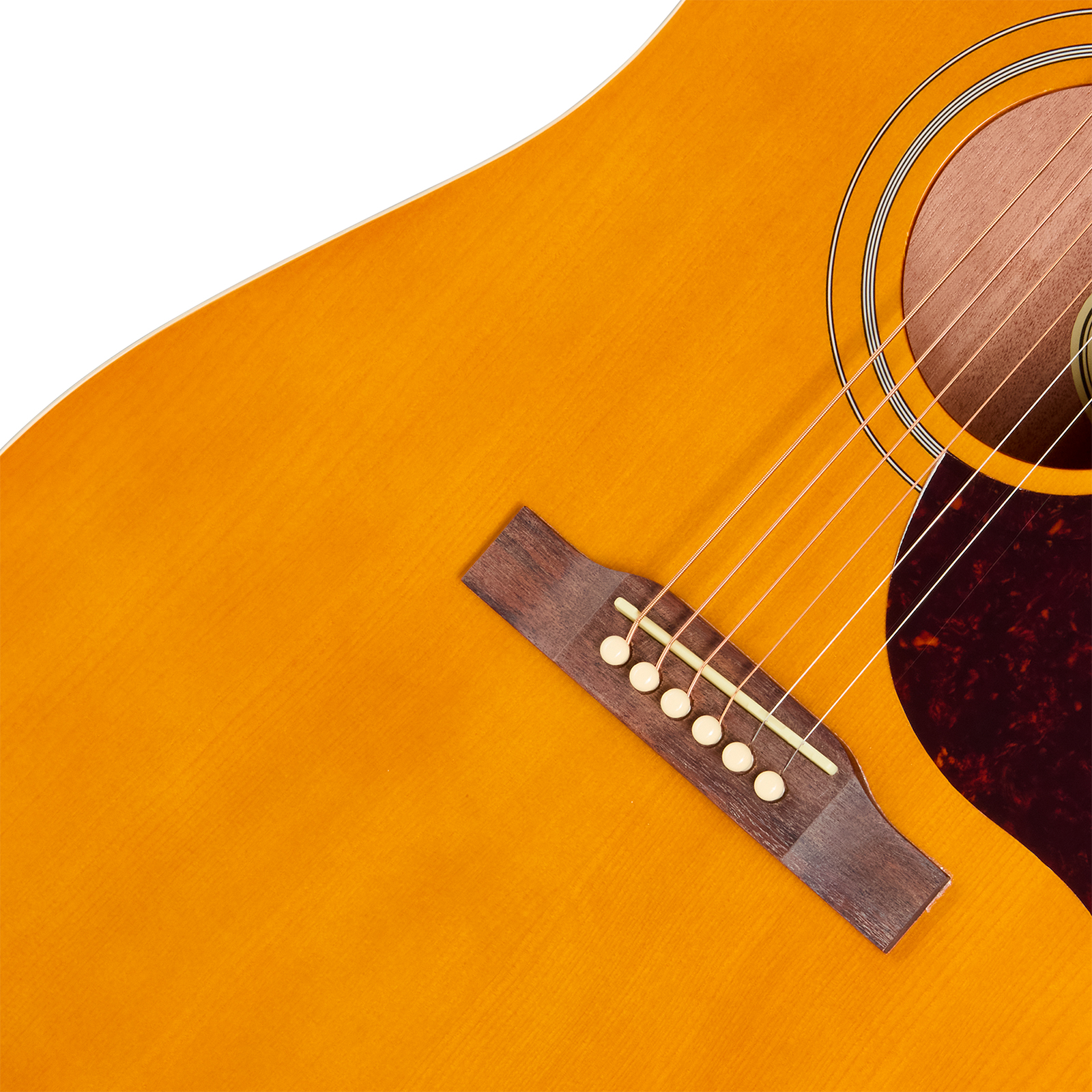 Epiphone Hummingbird Tribute Dreadnought Shsc Epicea Acajou Lau - Antique Natural - Guitare Folk - Variation 3