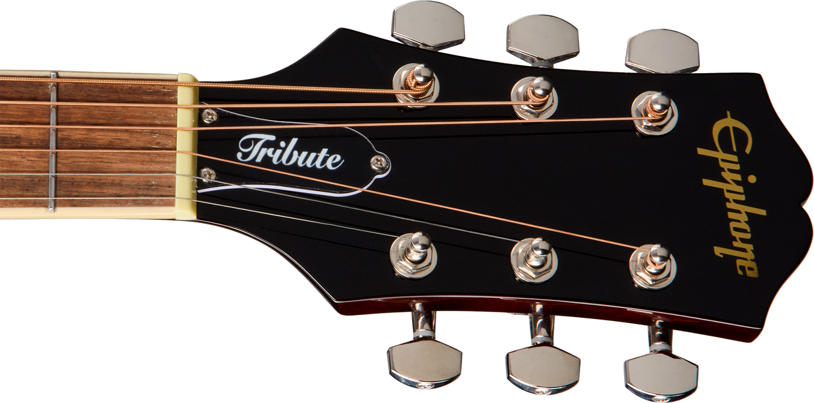 Epiphone Hummingbird Tribute Dreadnought Shsc Epicea Acajou Lau - Antique Natural - Guitare Folk - Variation 4