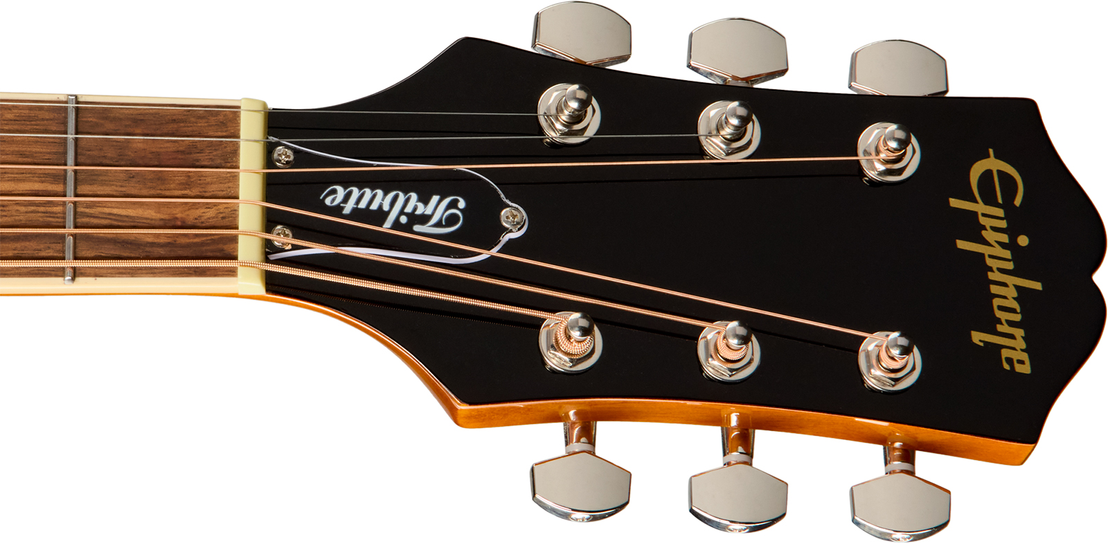 Epiphone Hummingbird Tribute Lh Dreadnought Shsc Gaucher Epicea Acajou Lau - Heritage Sunburst - Guitare Folk - Variation 4