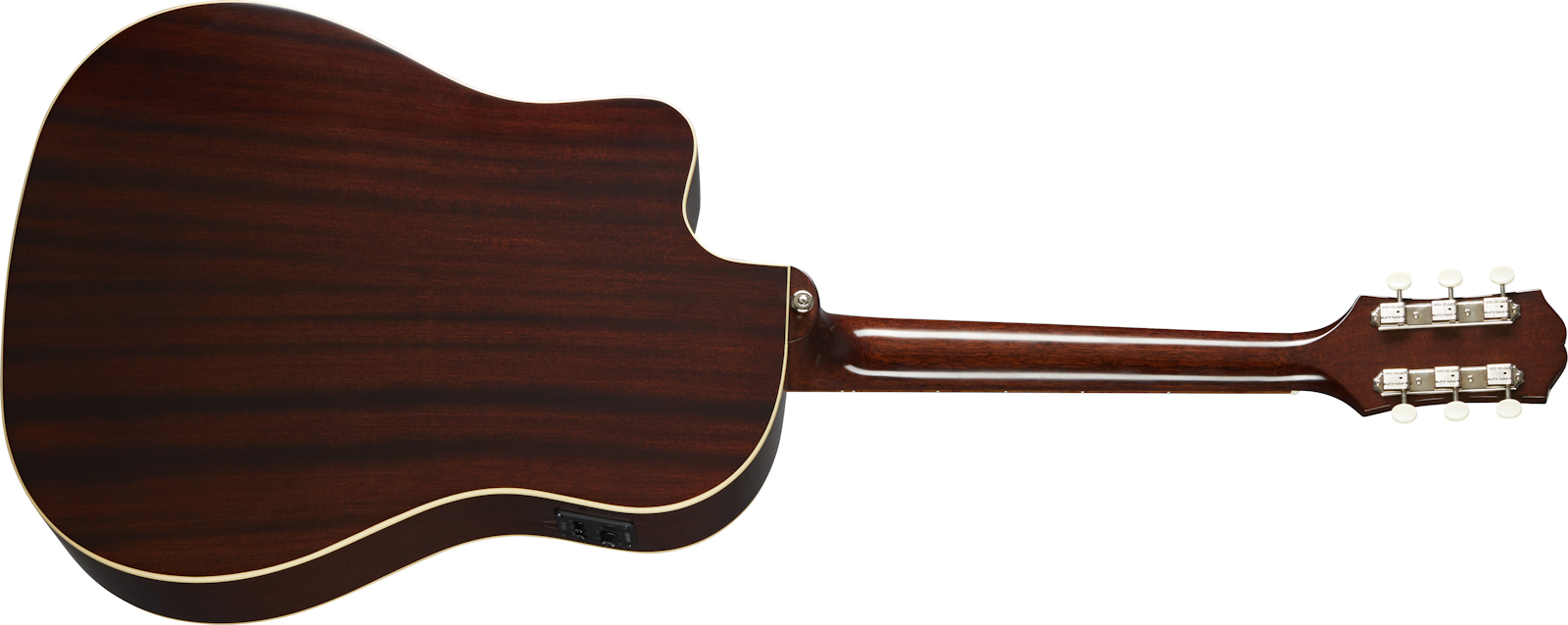 Epiphone J-45 Ec Inspired By Gibson Dreadnought Cw Epicea Acajou Lau - Aged Vintage Sunburst - Guitare Electro Acoustique - Variation 1