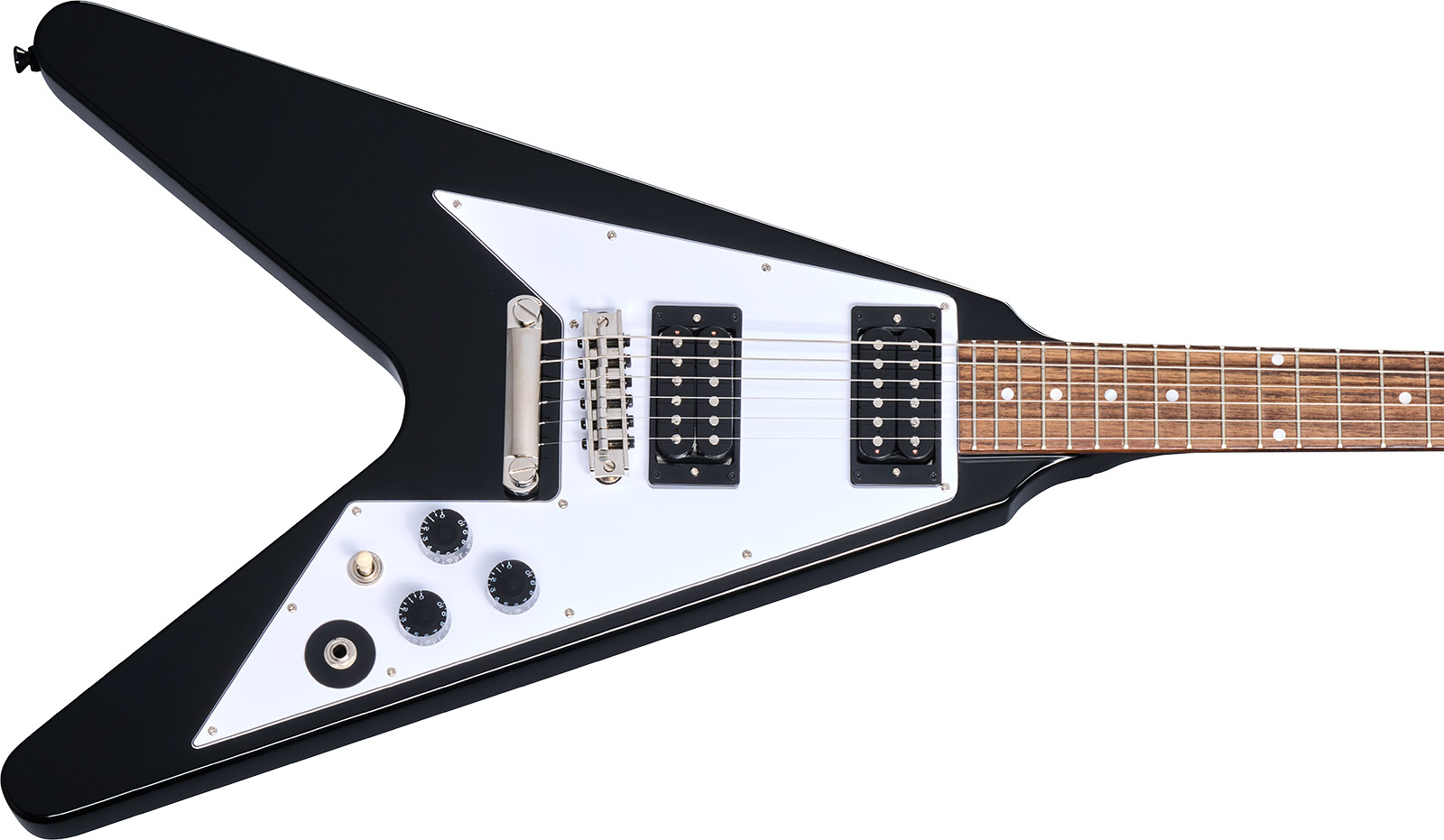 Epiphone Kirk Hammett Flying V 1979 Signature 2h Gibson  Ht Rw - Ebony - Guitare Électrique Signature - Variation 3