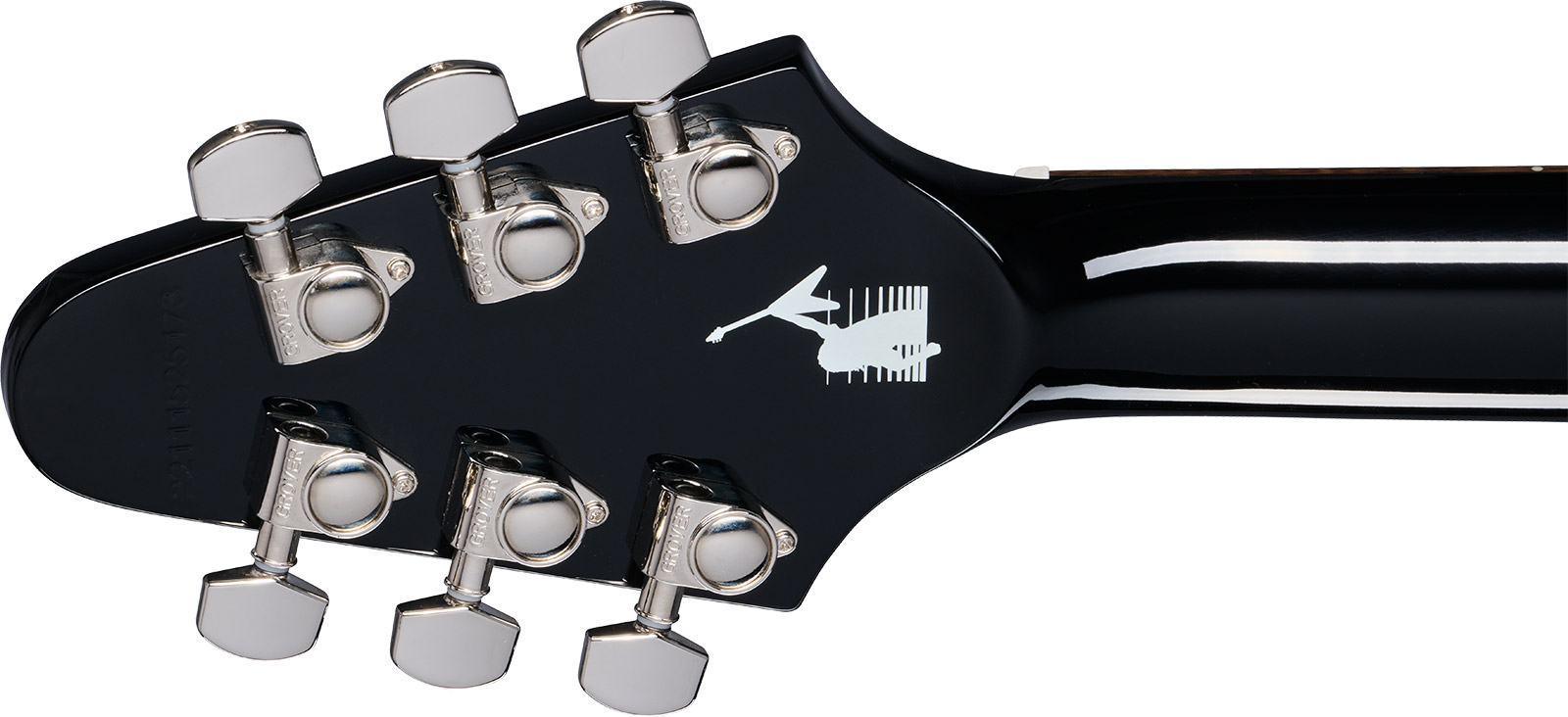 Epiphone Kirk Hammett Flying V 1979 Signature 2h Gibson  Ht Rw - Ebony - Guitare Électrique Signature - Variation 4