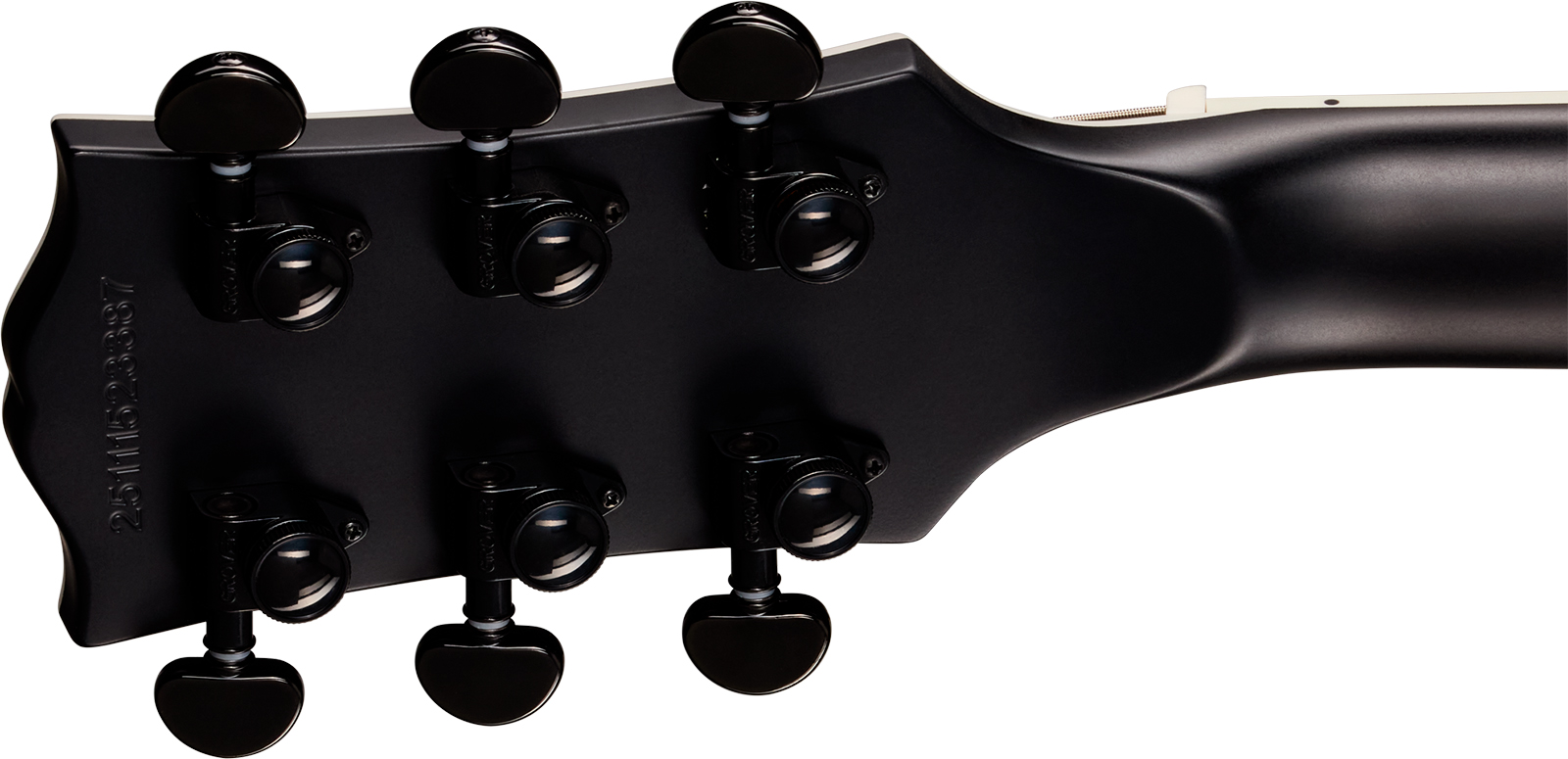 Epiphone Les Paul Baritone Prophecy Modern 2h Fishman Fluence Ht Eb - Obsidian Storm Satin - Guitare Électrique Baryton - Variation 6