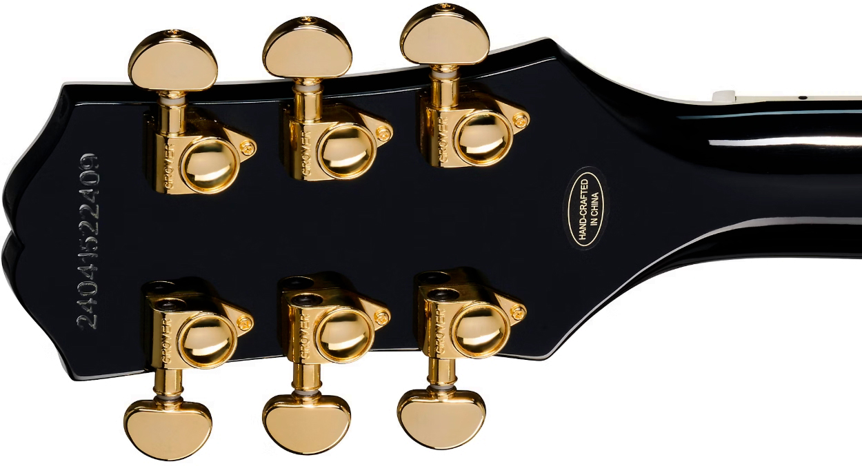 Epiphone Les Paul Custom Blackback Ltd 2h Ht Eb - Ivoire - Guitare Électrique Single Cut - Variation 4