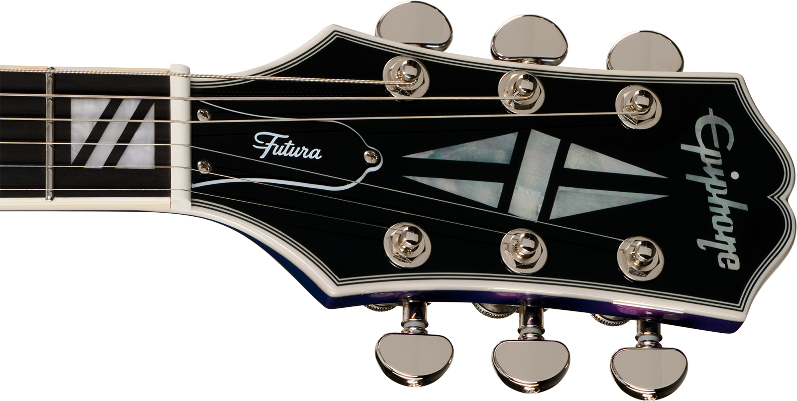 Epiphone Les Paul Custom Futura Ibg 2h Ht Eb - Twilight Shift - Guitare Électrique Single Cut - Variation 5