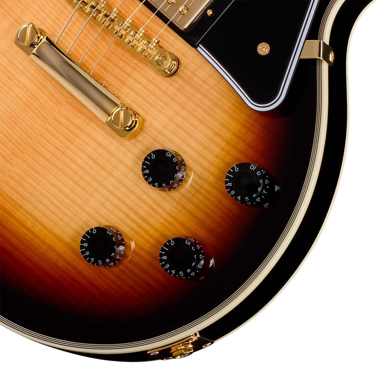 Epiphone Les Paul Custom Igc 2h Gibson Ht Eb - Sedona Burst - Guitare Électrique Single Cut - Variation 3