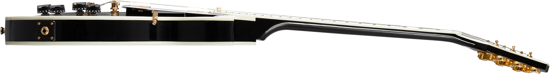 Epiphone Les Paul Custom 2h Ht Eb - Ebony - Guitare Électrique Single Cut - Variation 2