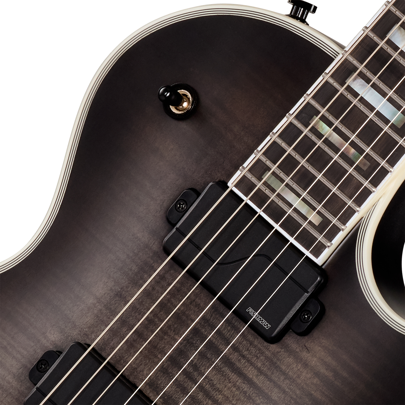 Epiphone Les Paul Prophecy Modern 2h Fishman Fluence Ht Eb - Obsidian Storm Satin - Guitare Électrique Single Cut - Variation 2