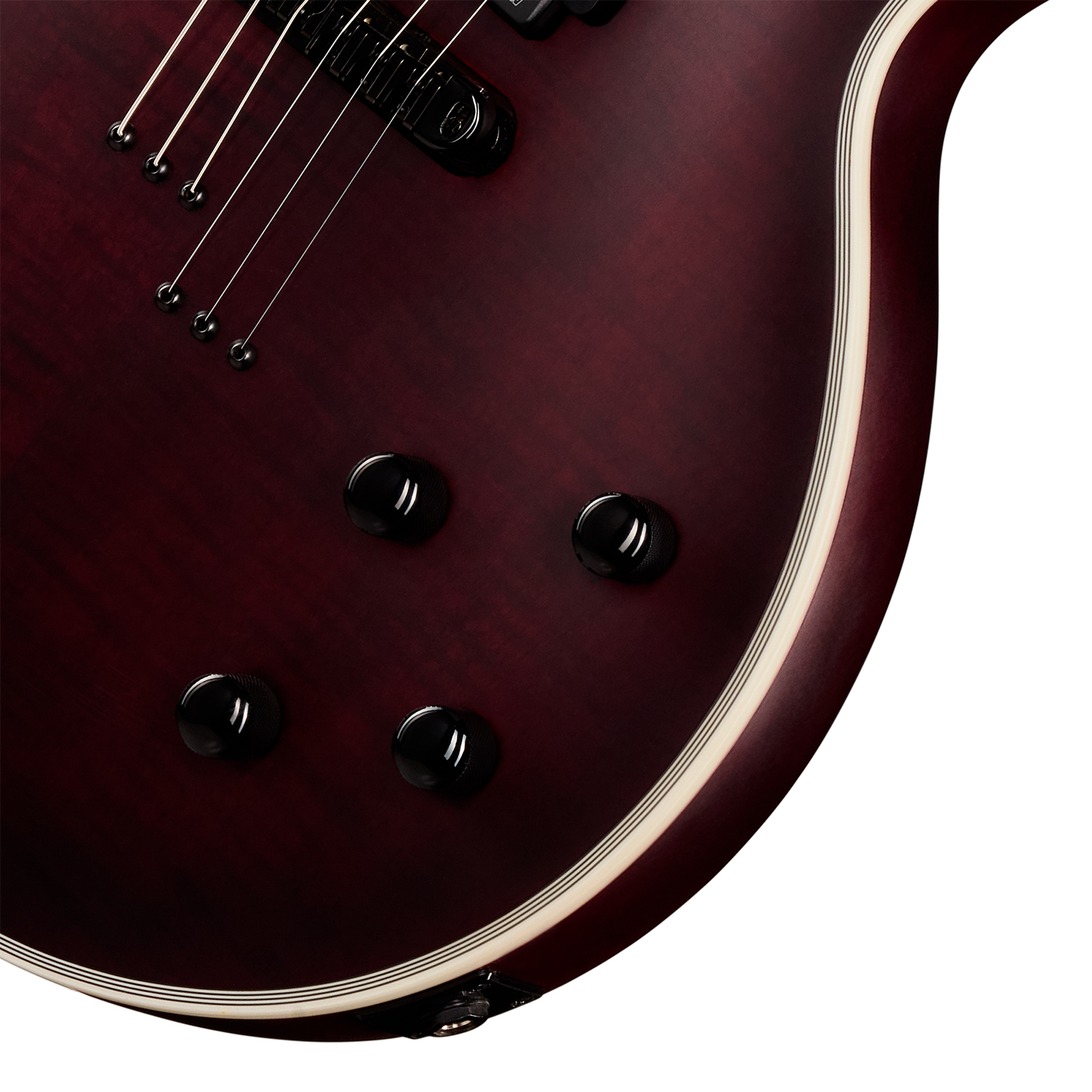 Epiphone Les Paul Prophecy Modern 2h Fishman Fluence Ht Eb - Crimson Fog Satin - Guitare Électrique Single Cut - Variation 3