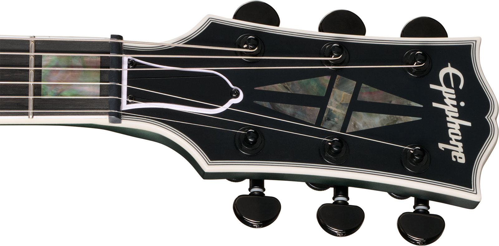 Epiphone Les Paul Prophecy Modern 2h Fishman Fluence Ht Eb - Forest Phantom Satin - Guitare Électrique Single Cut - Variation 5