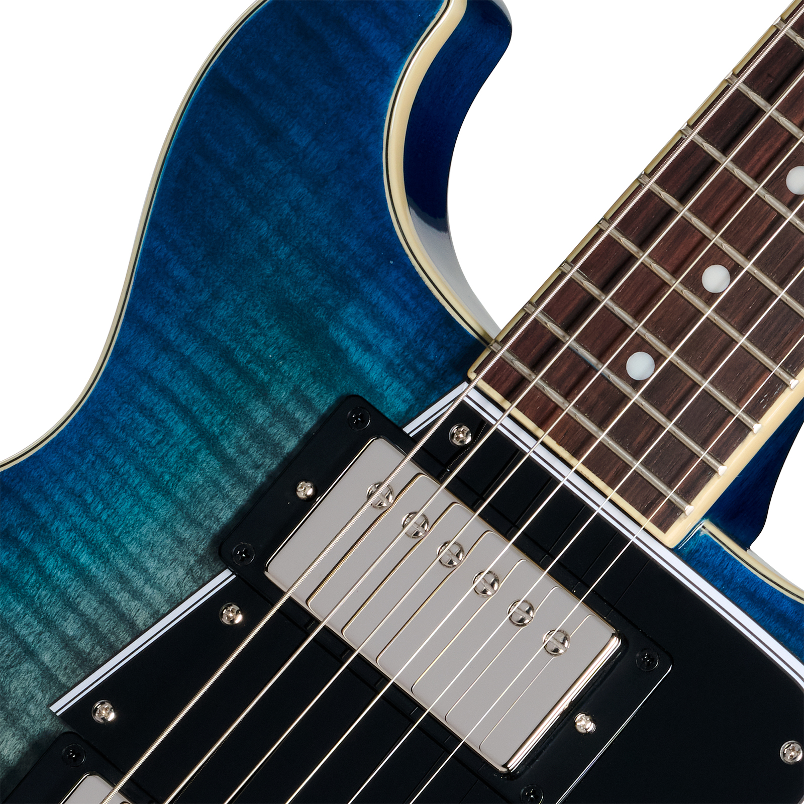 Epiphone Les Paul Special Double Cut Figured Ibg Dc 2h Ht Rw - Ocean Water - Guitare Électrique Double Cut - Variation 2