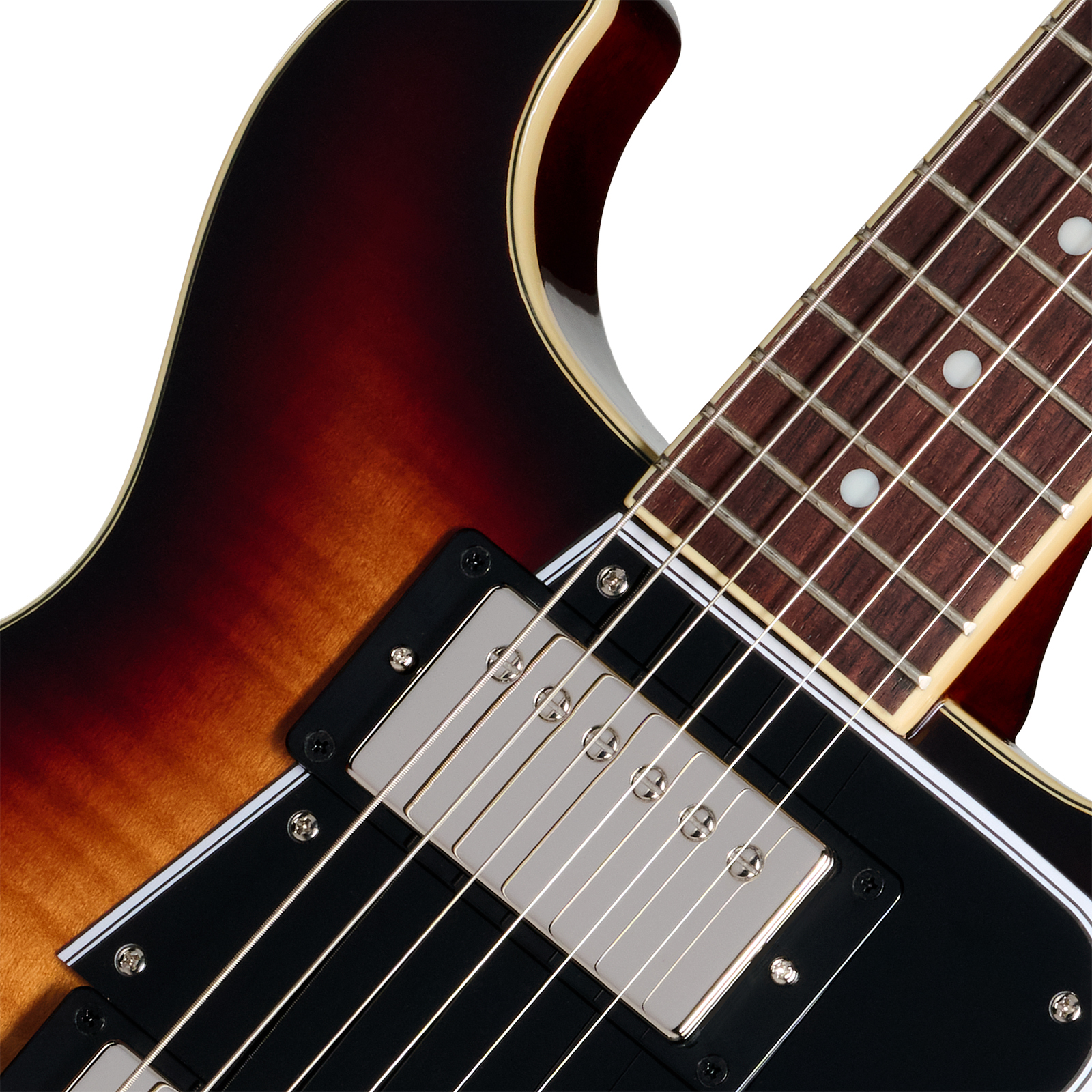 Epiphone Les Paul Special Double Cut Figured Ibg Dc 2s P90 Ht Rw - Bourbon Burst - Guitare Électrique Double Cut - Variation 2