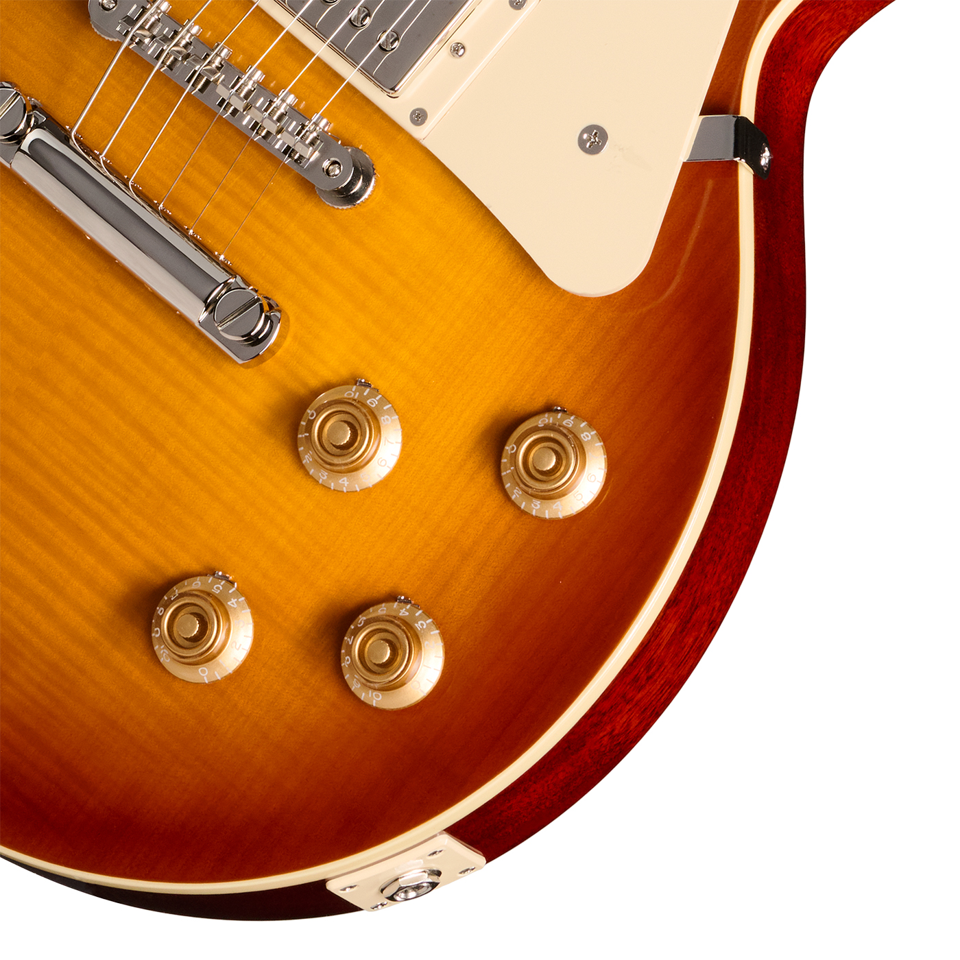 Epiphone Les Paul Standard 1959 Reissue Igc 2h Gibson Ht Rw - Golden Poppy Burst - Guitare Électrique Single Cut - Variation 3