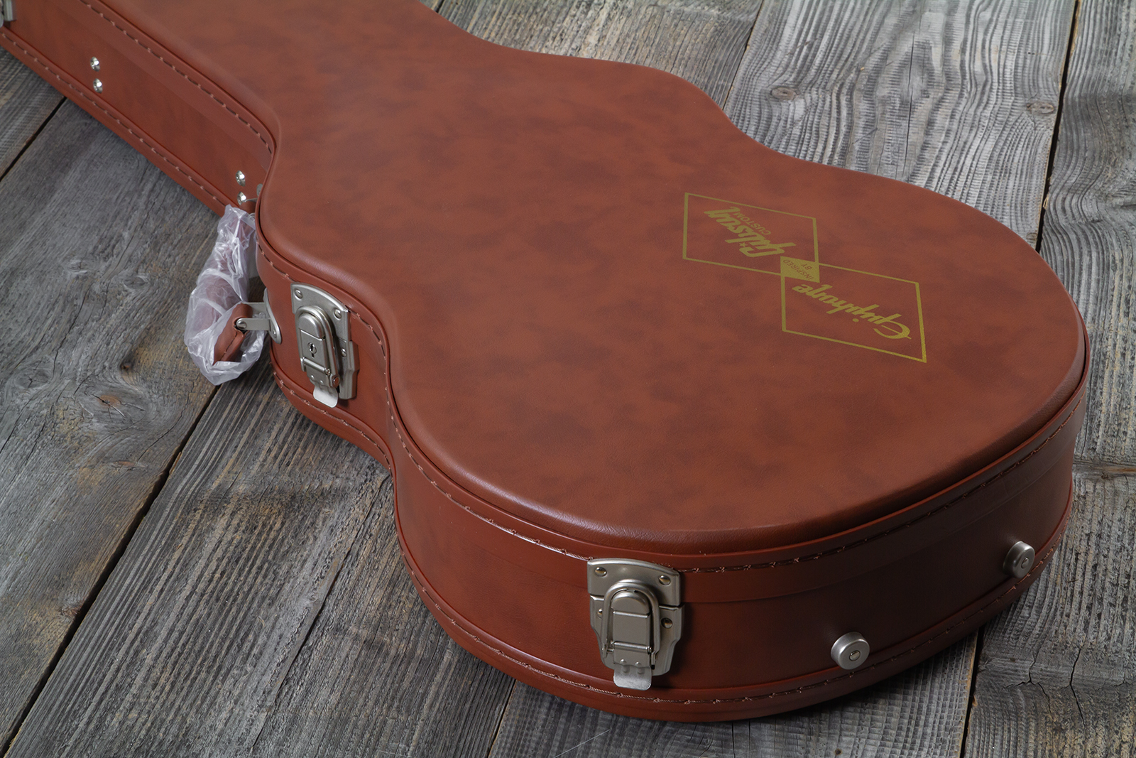 Epiphone Les Paul Standard 1960 Reissue Igc 2h Gibson Ht Rw - Washed Burgundy - Guitare Électrique Single Cut - Variation 9