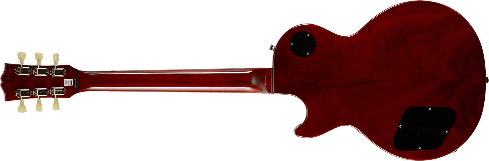 Epiphone Les Paul Standard 1960 Reissue Igc 2h Gibson Ht Rw - Washed Burgundy - Guitare Électrique Single Cut - Variation 1
