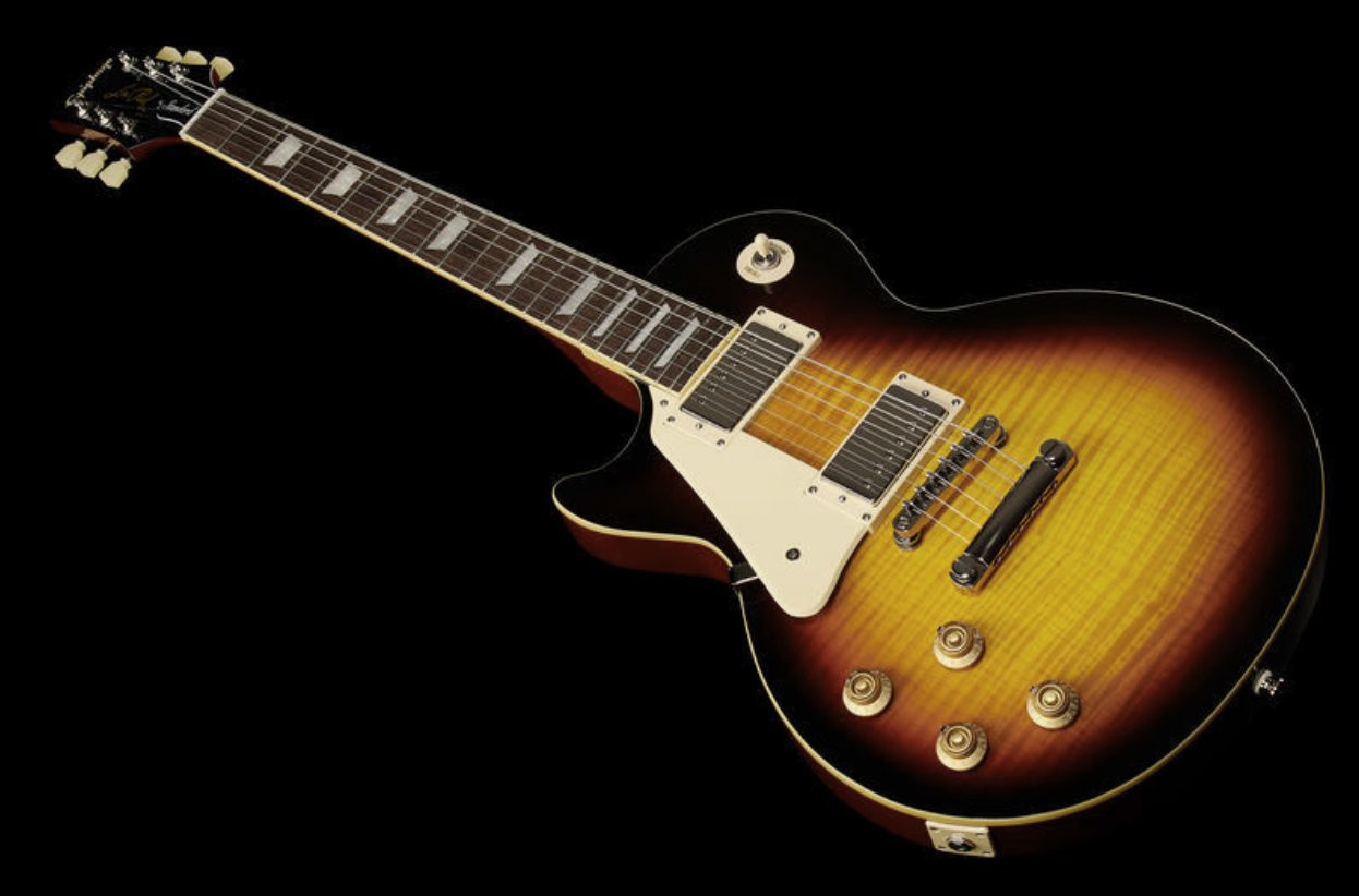 Epiphone Les Paul Standard 50s Lh Gaucher 2h Ht Rw - Vintage Sunburst - Guitare Électrique Gaucher - Variation 2