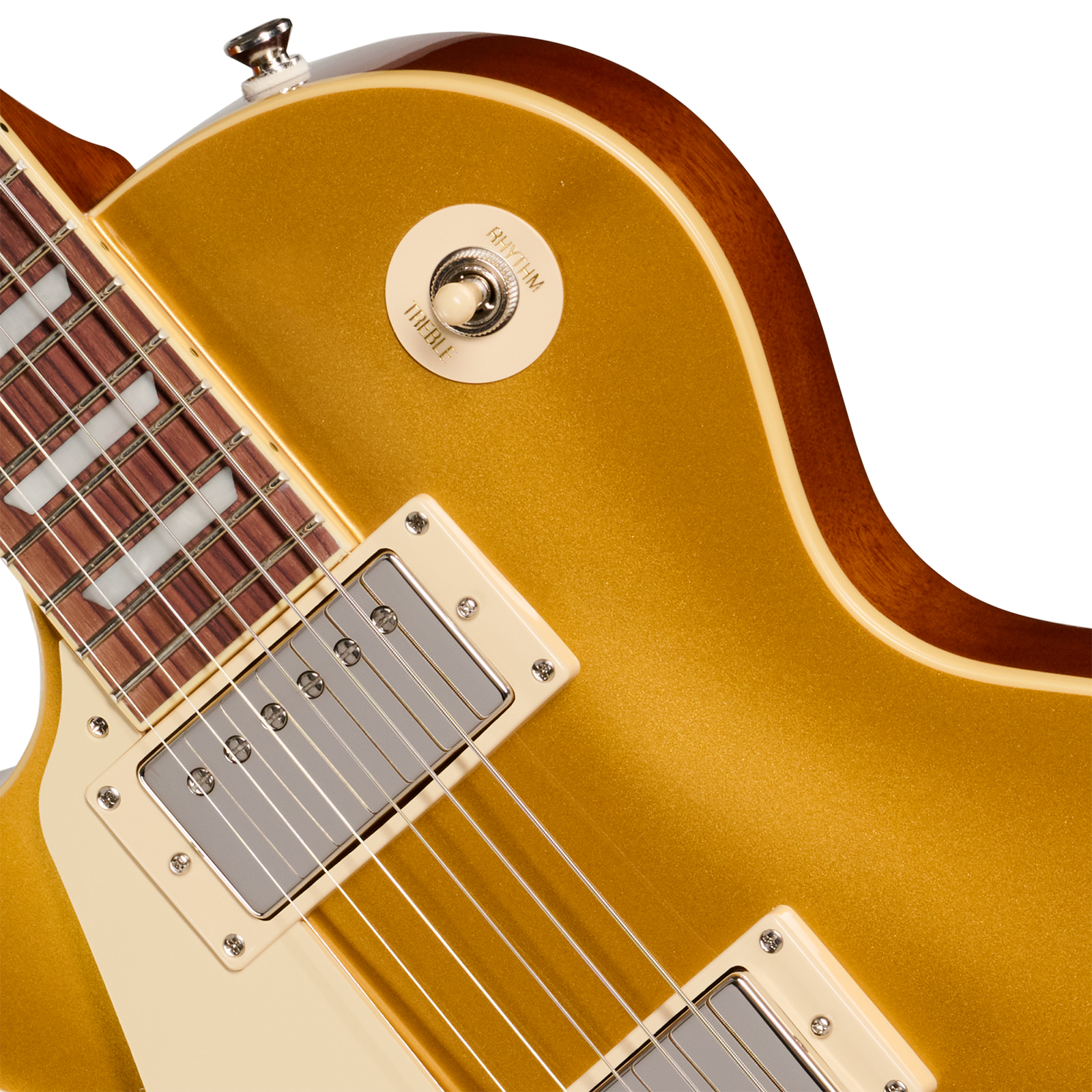Epiphone Les Paul Standard 50s Lh Ibg Gaucher Original 2h Ht Rw - Goldtop - Guitare Électrique Single Cut - Variation 2