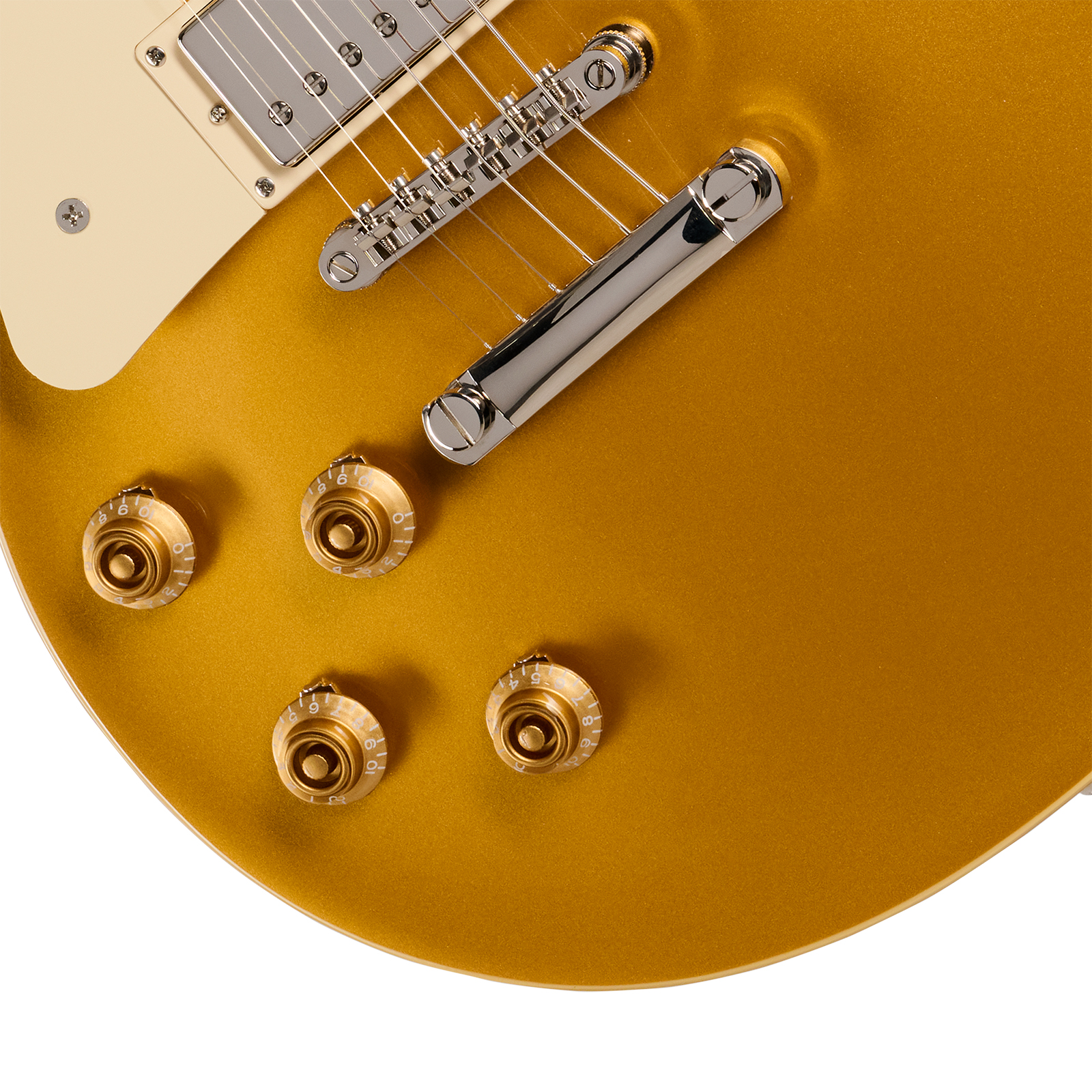 Epiphone Les Paul Standard 50s Lh Ibg Gaucher Original 2h Ht Rw - Goldtop - Guitare Électrique Single Cut - Variation 3
