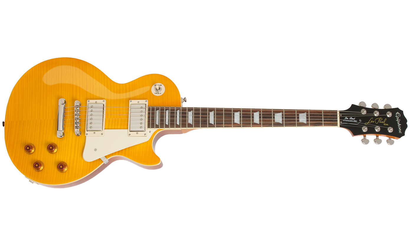Epiphone Les Paul Standard Plus Top Pro Ltd Ch - Antique Natural - Guitare Électrique Single Cut - Variation 2