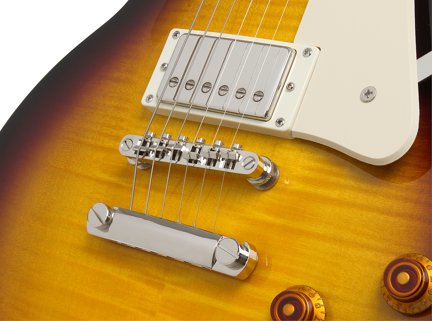 Epiphone Les Paul Standard Plus Top Pro Ch - Vintage Sunburst - Guitare Électrique Single Cut - Variation 3