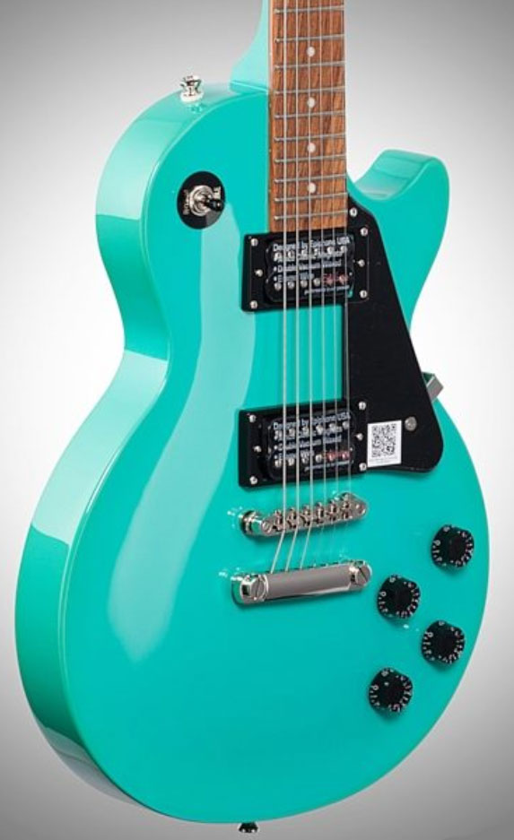 Epiphone Les Paul Studio Hh Ht Pf Ch - Turquoise - Guitare Électrique Single Cut - Variation 2