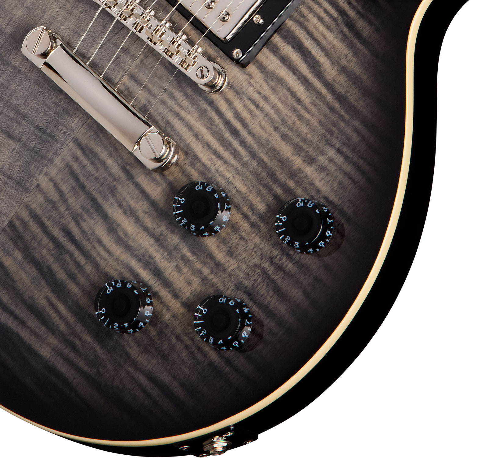 Epiphone Les Paul Tribute Plus Ibg 2h Ht Rw - Ebony Burst - Guitare Électrique Single Cut - Variation 3