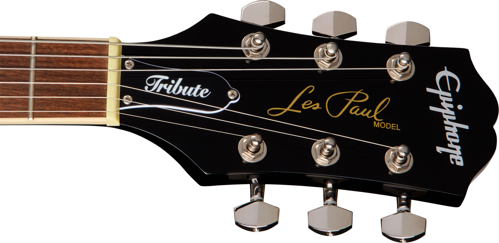 Epiphone Les Paul Tribute Plus Ibg 2h Ht Rw - Ebony Burst - Guitare Électrique Single Cut - Variation 5