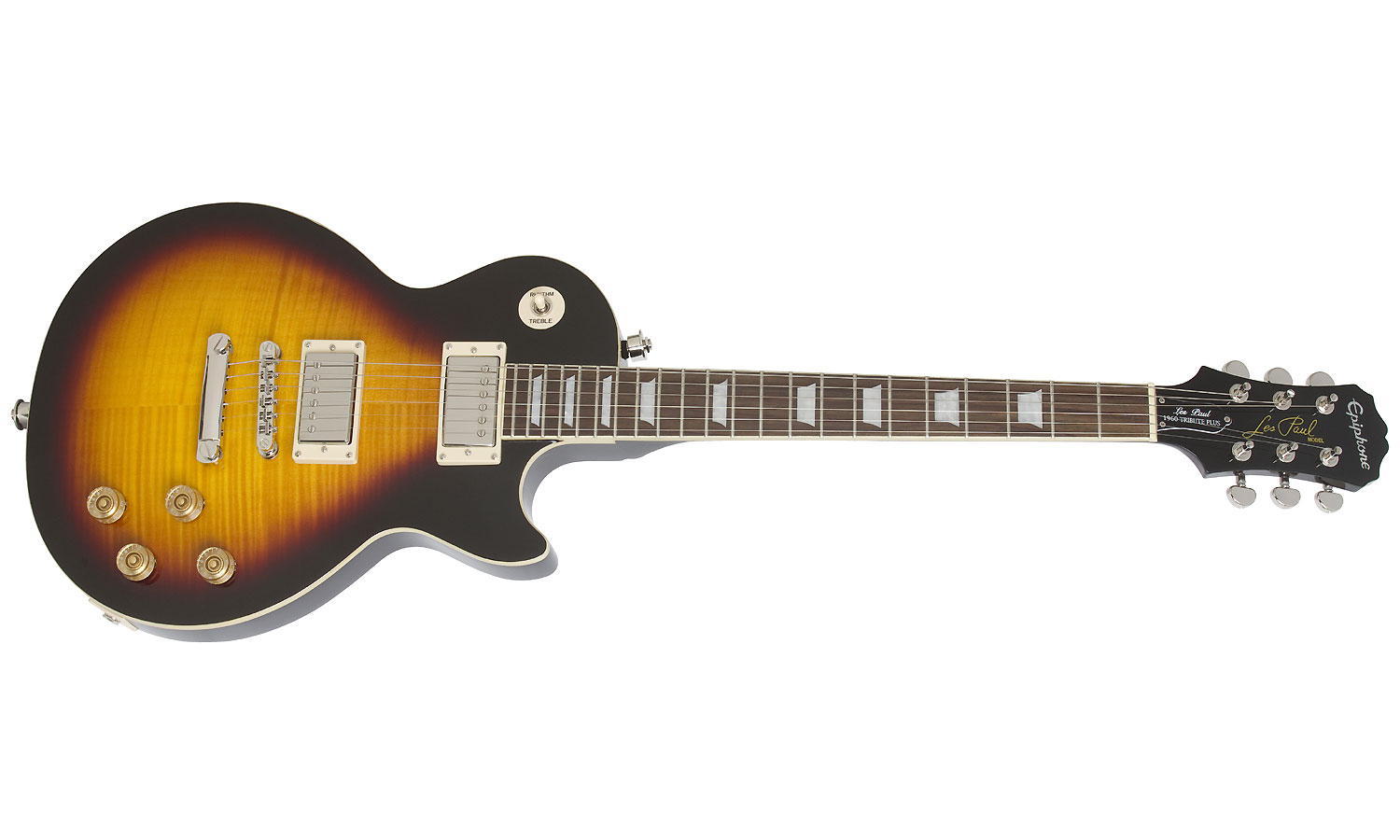 Epiphone Les Paul Tribute Plus Outfit Ch - Vintage Sunburst - Guitare Électrique Single Cut - Variation 1