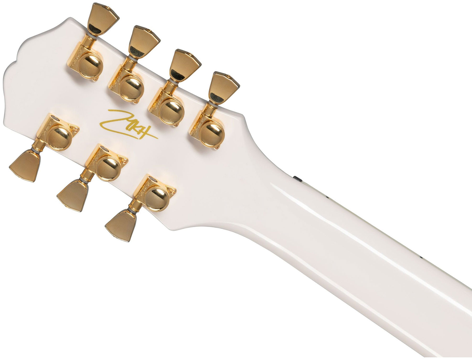 Epiphone Matt Heafy Les Paul Custom Origins 7c Signature 2h Fishman Fluence Custom Ht Eb - Bone White - Guitare Électrique 7 Cordes - Variation 4