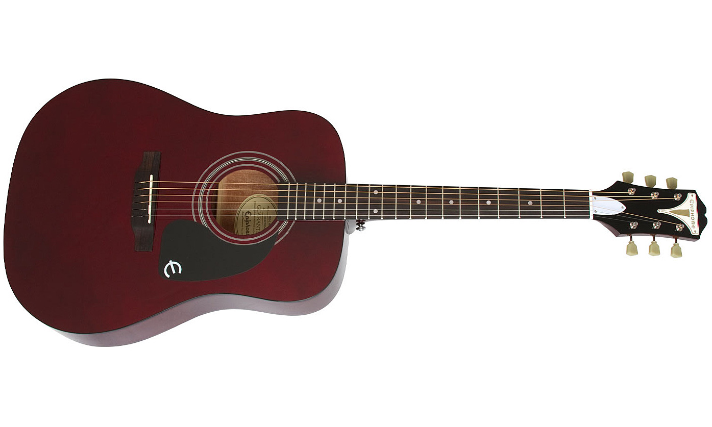 Epiphone Pro-1 Acoustic Dreadnought Epicea Acajou 2016 - Wine Red - Guitare Acoustique - Variation 1