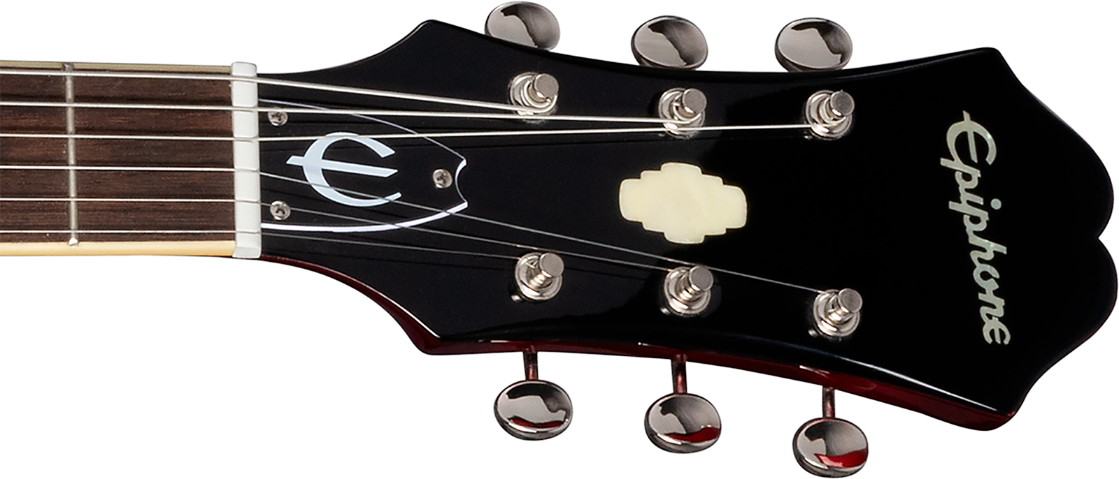 Epiphone Riviera Original Archtop 2mh Ht Rw - Sparkling Burgundy Top - Guitare Électrique 1/2 Caisse - Variation 4