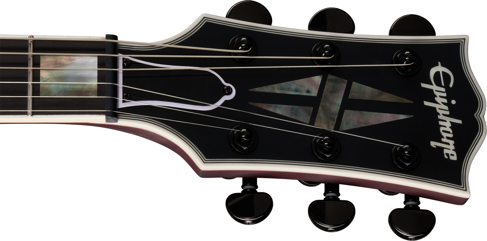 Epiphone Sg Prophecy Modern 2h Fishman Fluence Ht Eb - Crimson Fog Satin - Guitare Électrique Double Cut - Variation 4