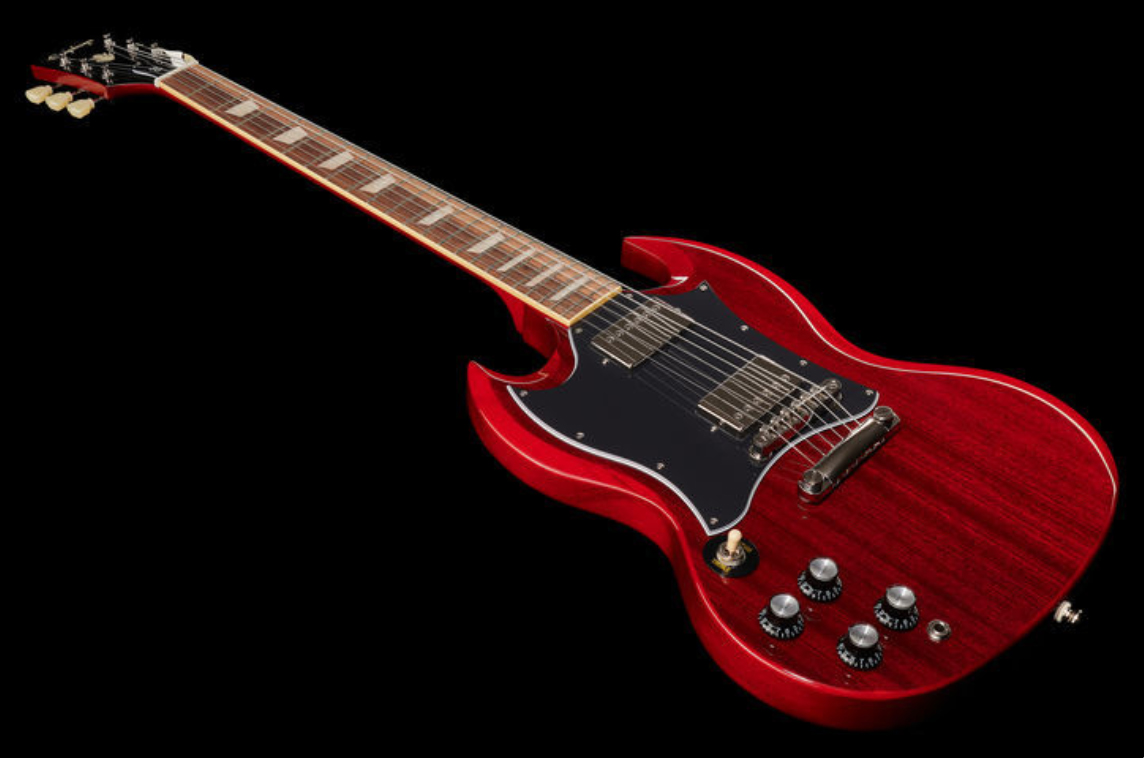 Epiphone Sg Standard Gaucher 2h Ht Lau - Cherry - Guitare Électrique Gaucher - Variation 1