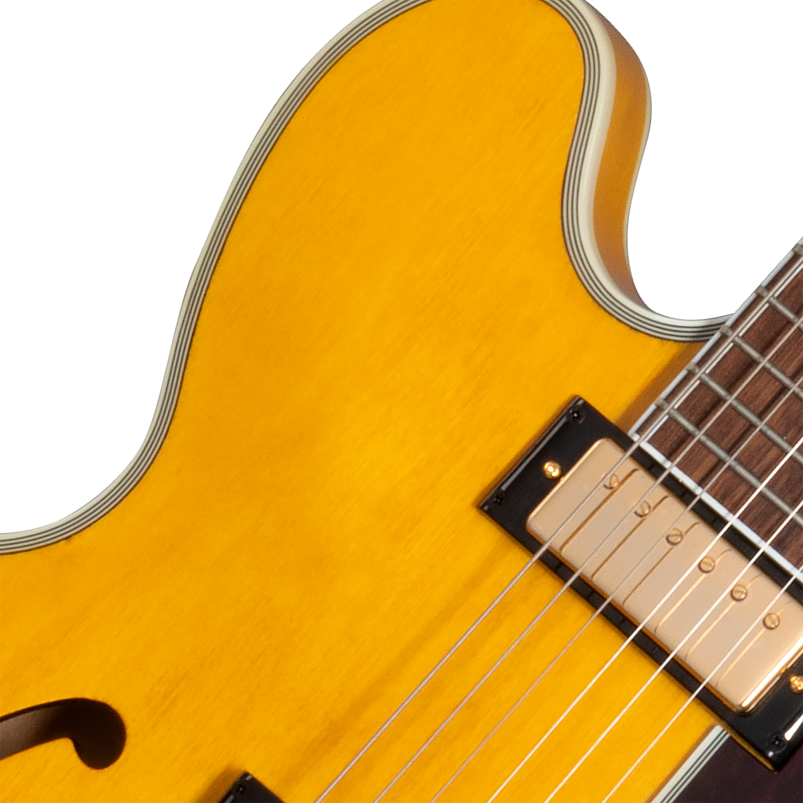 Epiphone Sheraton Original Archtop 2mh Ht Rw - Natural - Guitare Électrique 1/2 Caisse - Variation 2