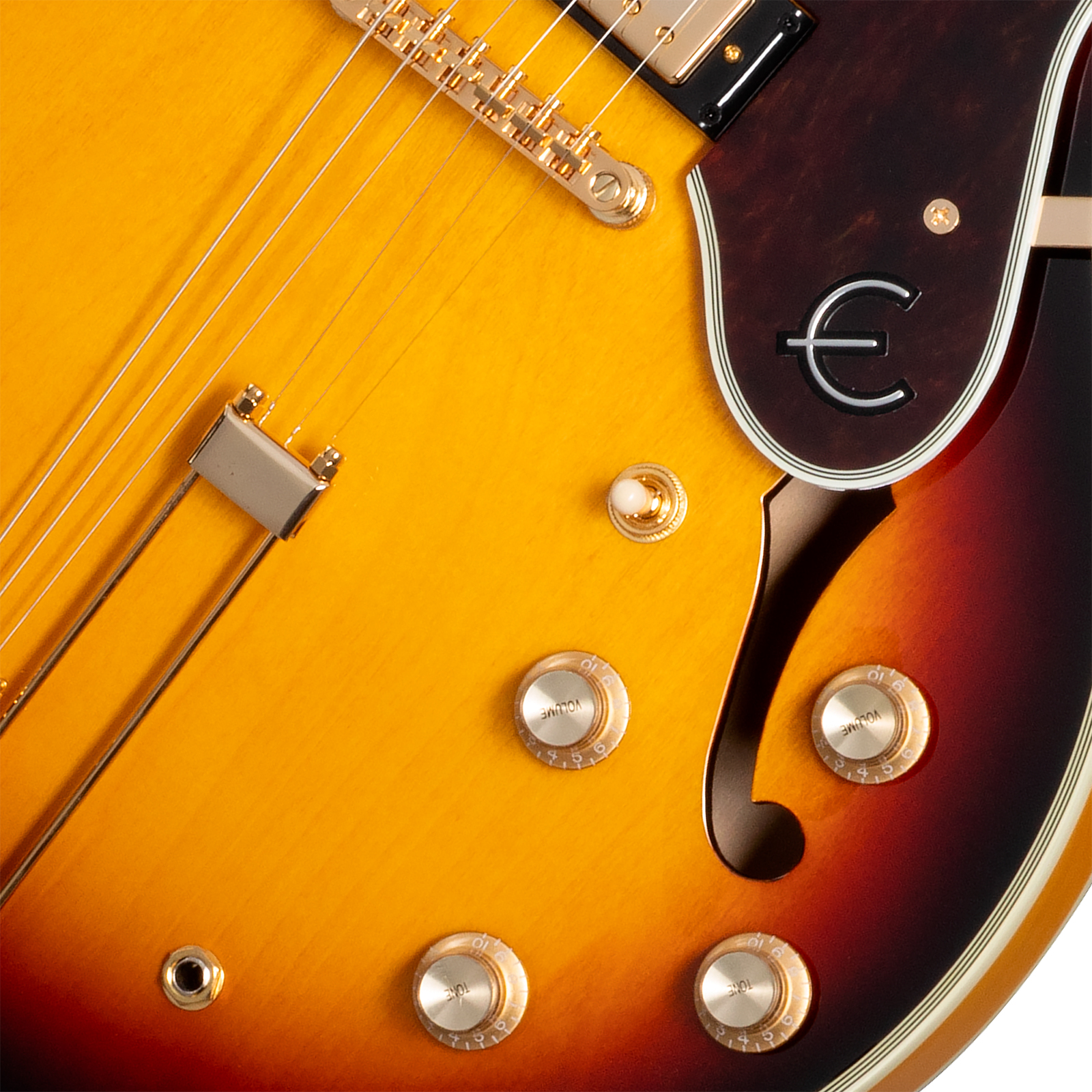 Epiphone Sheraton Original Archtop 2mh Ht Rw - Vintage Sunburst - Guitare Électrique 1/2 Caisse - Variation 3