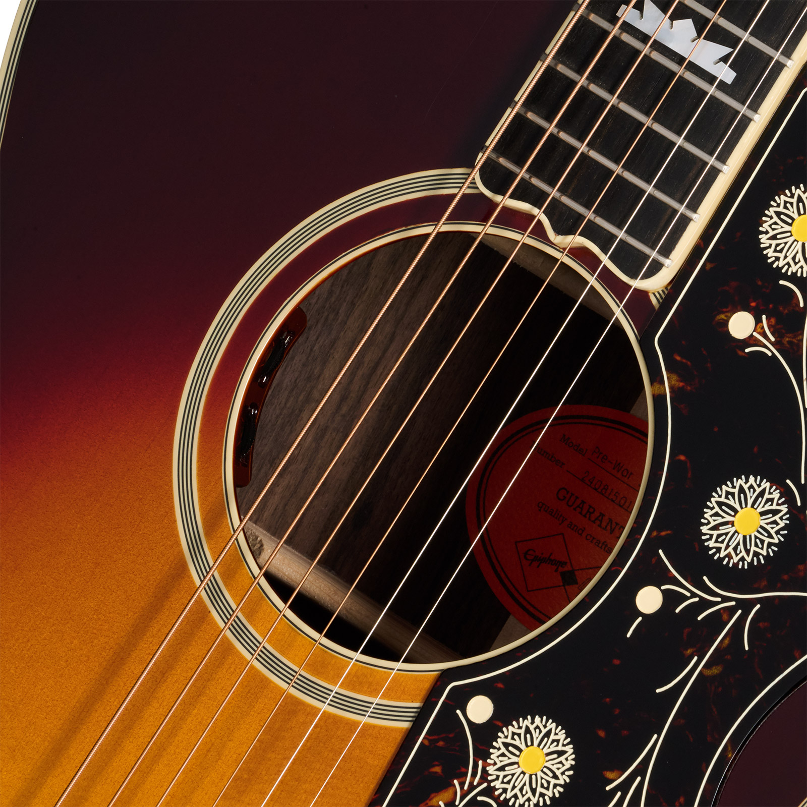 Epiphone Sj200 1957 Reissue Inspired By Gibson Jumbo Epicea Erable Rw - Antique Vintage Sunburst - Guitare Folk - Variation 3