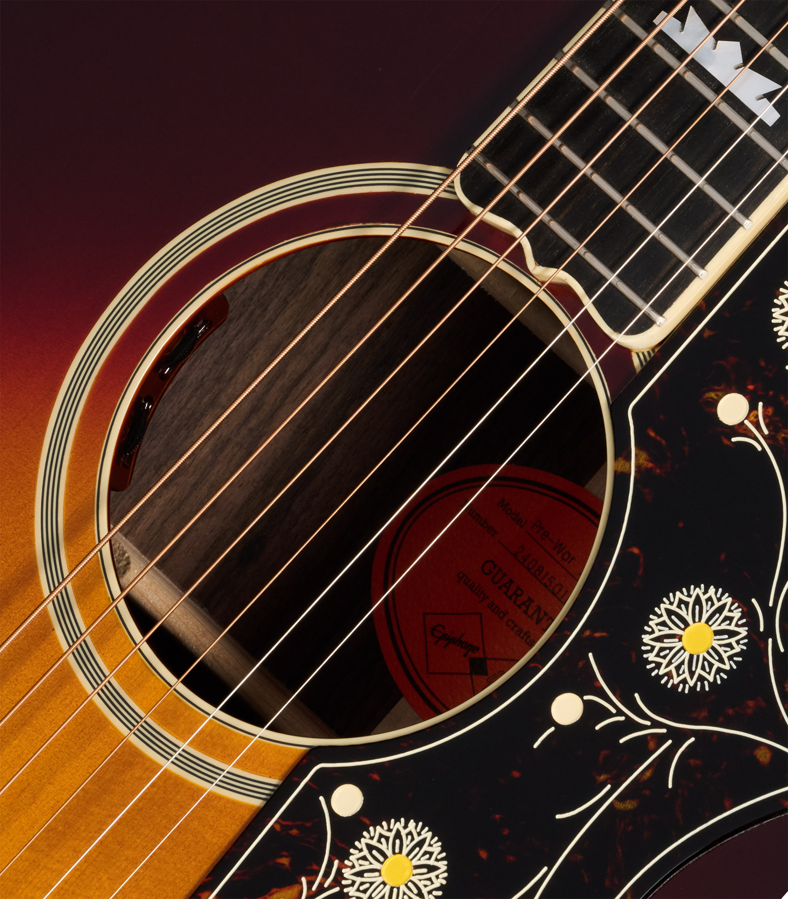 Epiphone Sj200 Pre War Rosewood Reissue Inspired By Gibson Jumbo Epicea Palissandre Eb - Vintage Sunburst - Guitare Folk - Variation 3